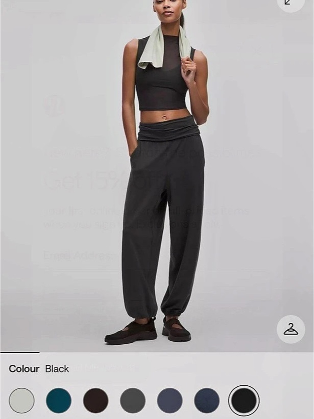 lululemon Align Foldover Relaxed Jogger Black